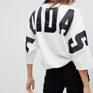 VINTAGE Adidas 3/4 sleeve sweatshirt